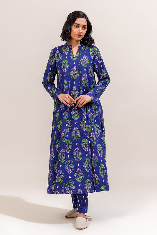 2 PIECE PRINTED KHADDAR SUIT-BERRY GARDEN (UNSTITCHED)