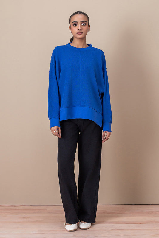 TEXTURED SWEATSHIRT