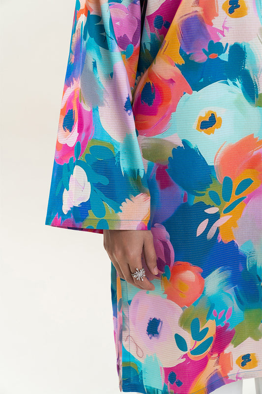 PRINTED KHADDAR SHIRT (PRET)