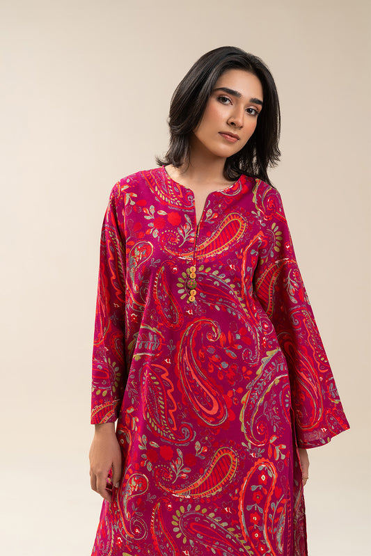 2 PIECE PRINTED KHADDAR SUIT (PRET)
