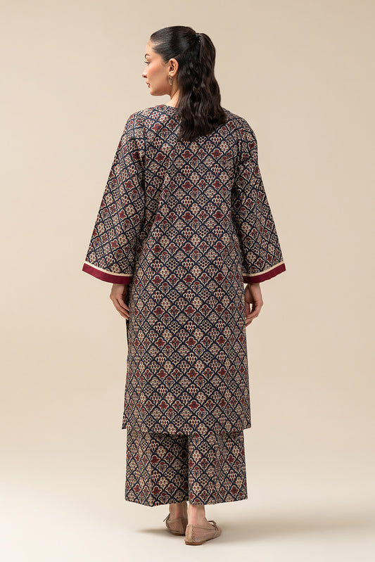 2 PIECE PRINTED CAMBRIC SUIT (PRET)