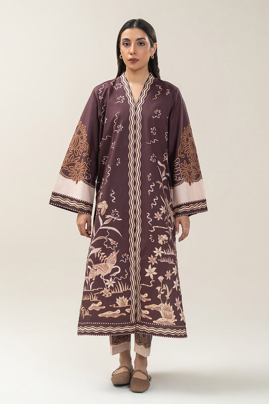 2 PIECE PRINTED COTTON VISCOSE SUIT (PRET)