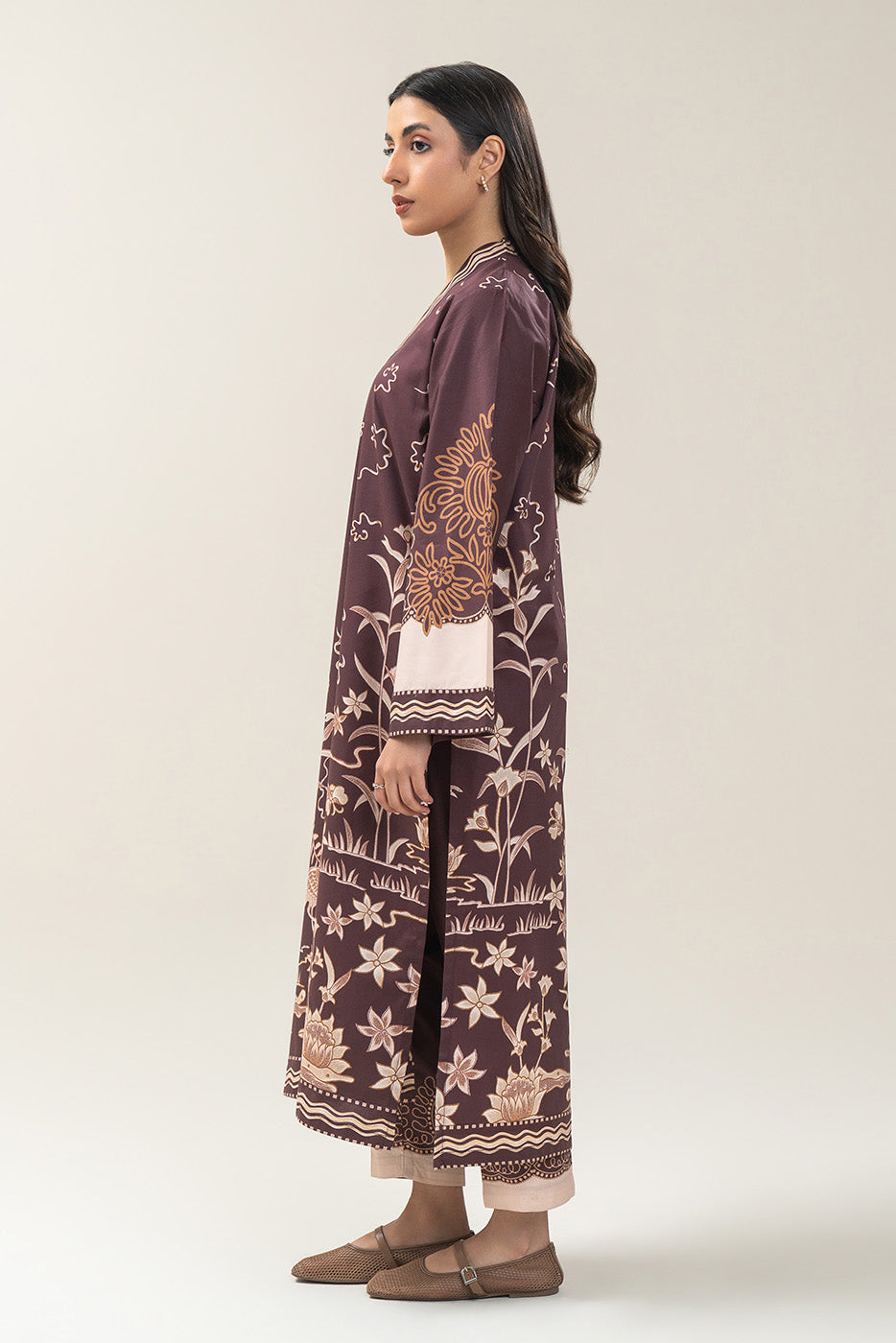 2 PIECE PRINTED COTTON VISCOSE SUIT (PRET)