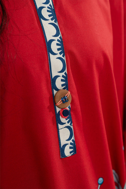 2 PIECE PRINTED COTTON VISCOSE SUIT (PRET)