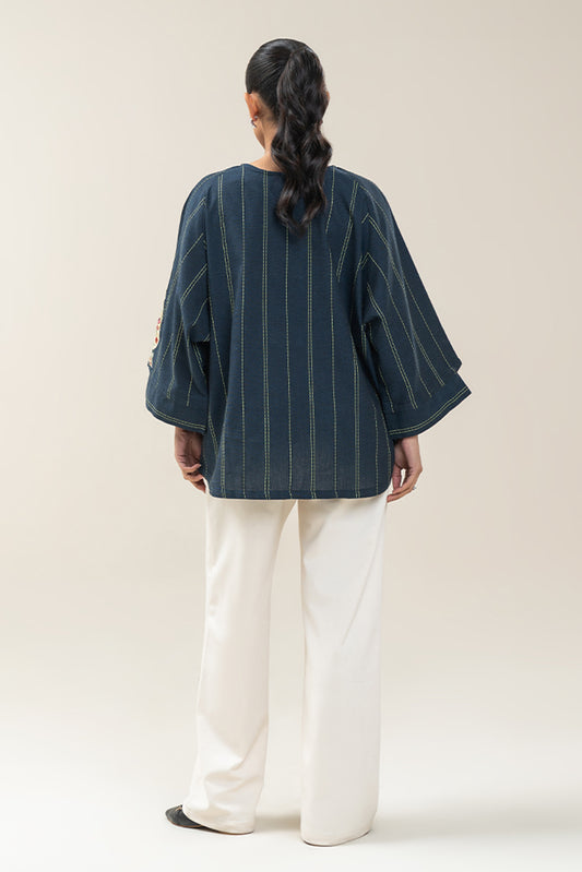 EMBROIDERED DOBBY TOP (PRET)