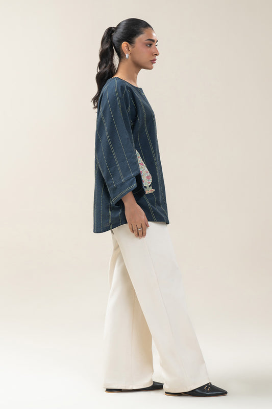 EMBROIDERED DOBBY TOP (PRET)