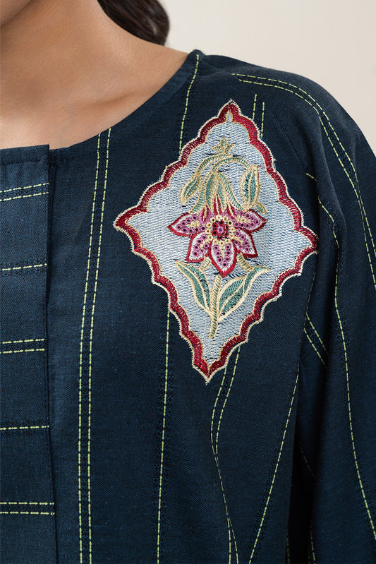 EMBROIDERED DOBBY TOP (PRET)