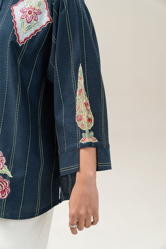 EMBROIDERED DOBBY TOP (PRET)