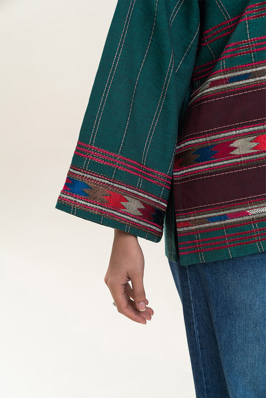 EMBROIDERED DOBBY TOP (PRET)