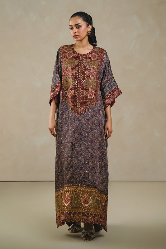 EMBROIDERED SHEMOZE SILK SHIRT (LUXURY PRET)