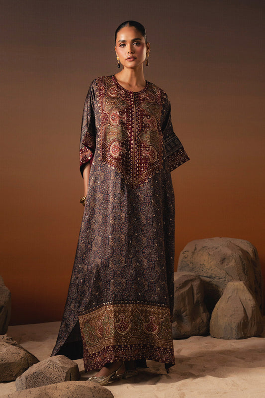 EMBROIDERED SHEMOZE SILK SHIRT (LUXURY PRET)