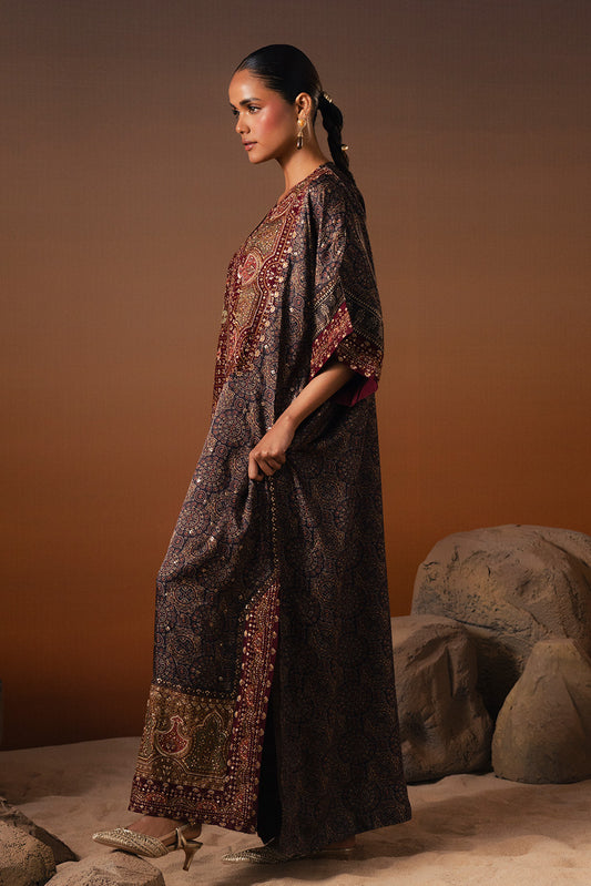 EMBROIDERED SHEMOZE SILK SHIRT (LUXURY PRET)