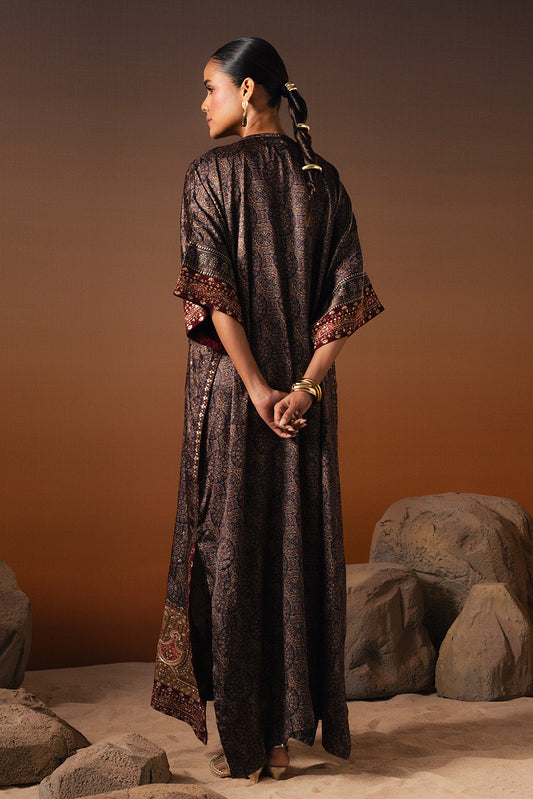 EMBROIDERED SHEMOZE SILK SHIRT (LUXURY PRET)