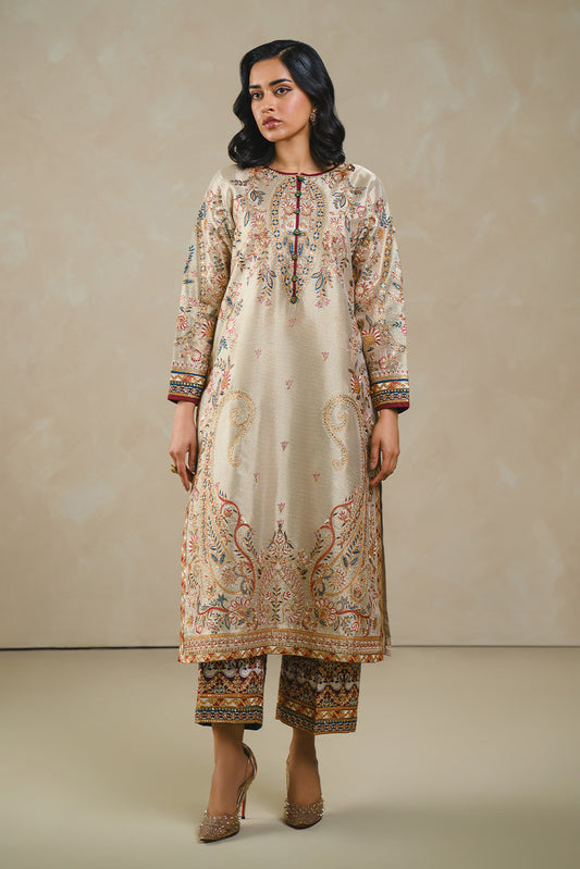 2 PIECE EMBROIDERED TISSUE SUIT (LUXURY PRET)