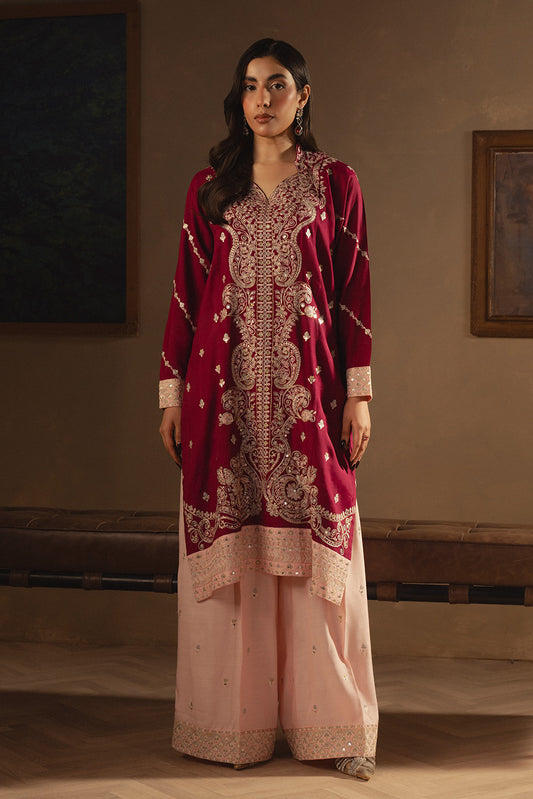 2 PIECE EMBROIDERED KHADDAR SHIRT (LUXURY-PRET)