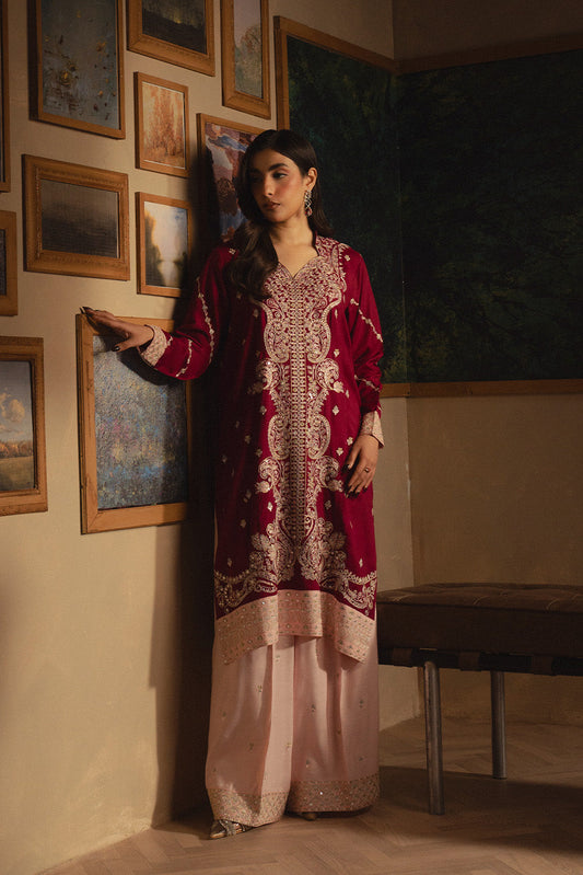 2 PIECE EMBROIDERED KHADDAR SHIRT (LUXURY-PRET)