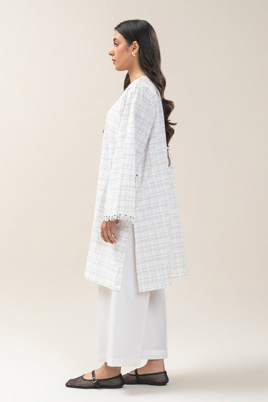 EMBROIDERED COTTON LINEN SHIRT (PRET)