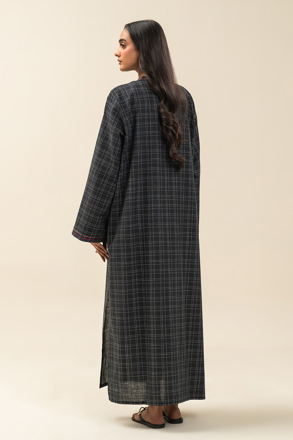 EMBROIDERED COTTON LINEN SHIRT (PRET)