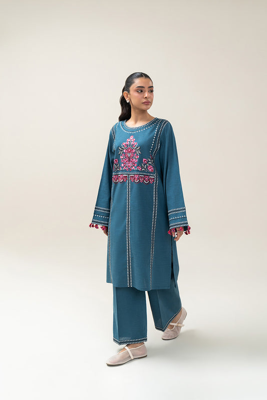 2 PIECE EMBROIDERED KHADDAR SUIT (PRET)