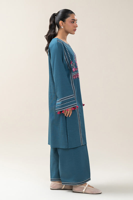 2 PIECE EMBROIDERED KHADDAR SUIT (PRET)