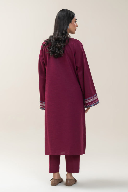 2 PIECE EMBROIDERED KHADDAR SUIT (PRET)