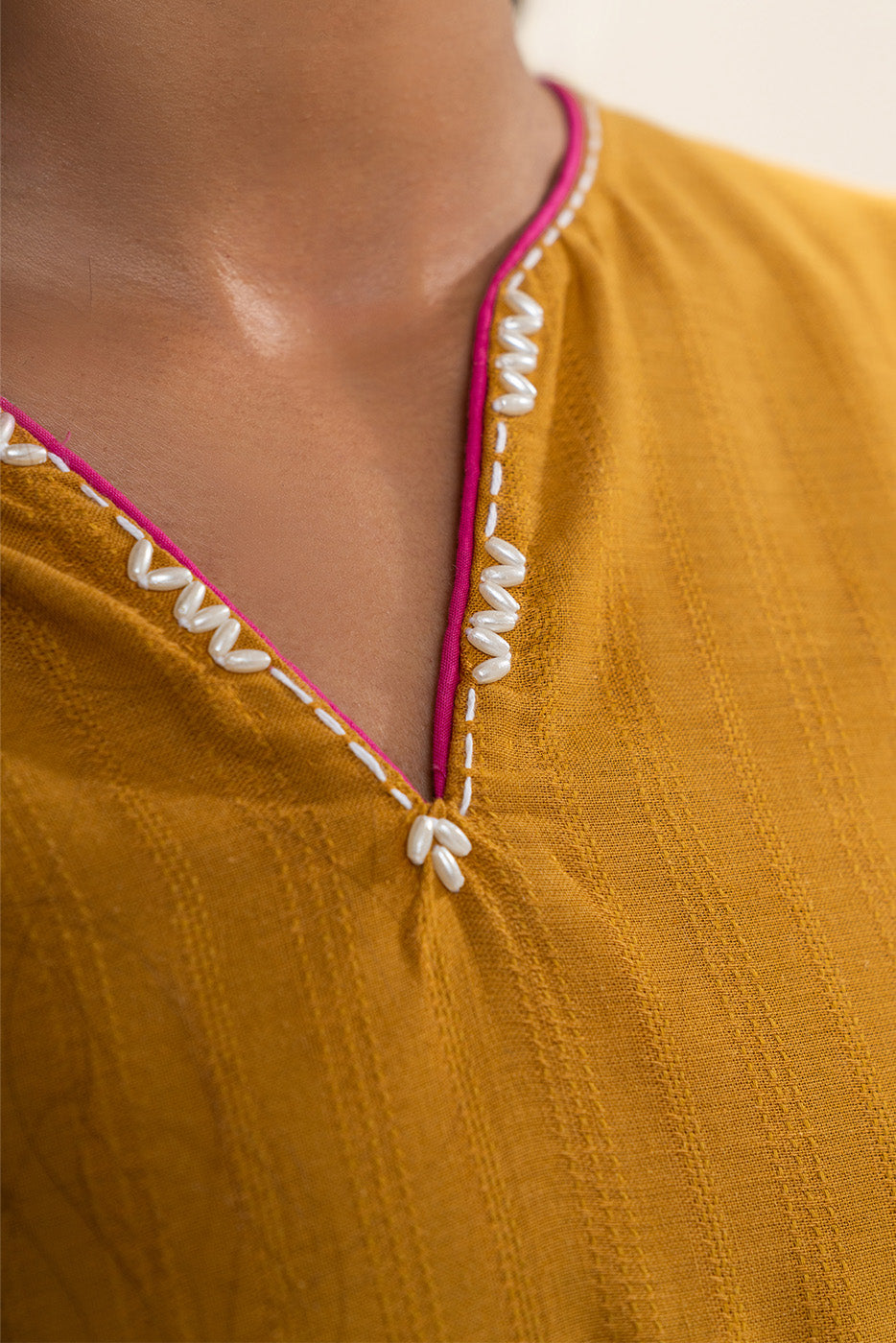 2 PIECE EMBROIDERED DOBBY SUIT (PRET)