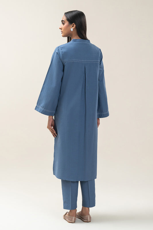 2 PIECE EMBROIDERED DOBBY SUIT (PRET)