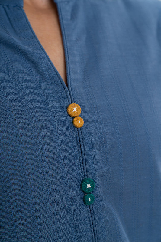 2 PIECE EMBROIDERED DOBBY SUIT (PRET)