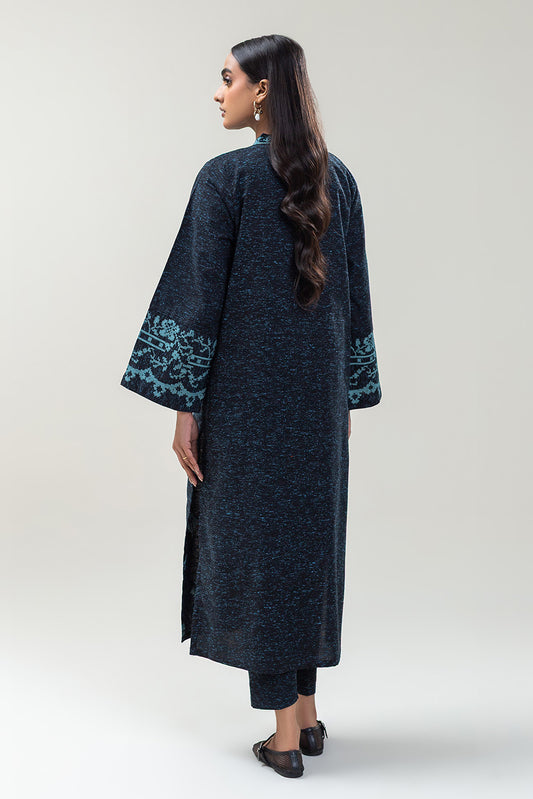 2 PIECE EMBROIDERED POLY NEPS SUIT (PRET)