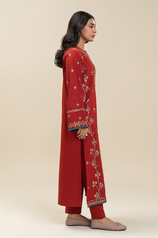 2 PIECE EMBROIDERED KHADDAR SUIT (PRET)