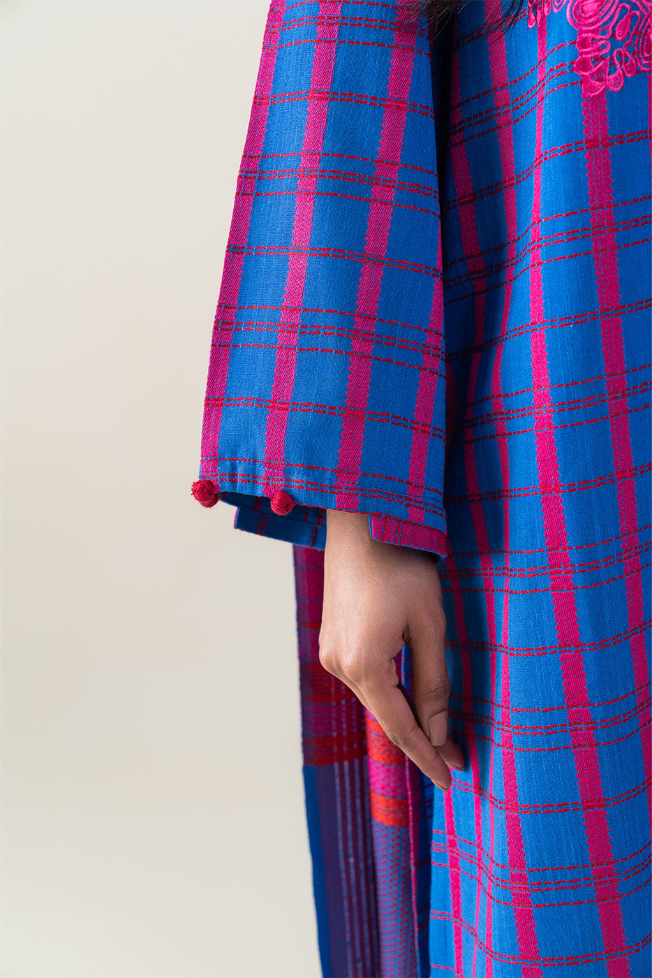 3 PIECE EMBROIDERED KHADDAR JACQUARD SUIT (PRET)