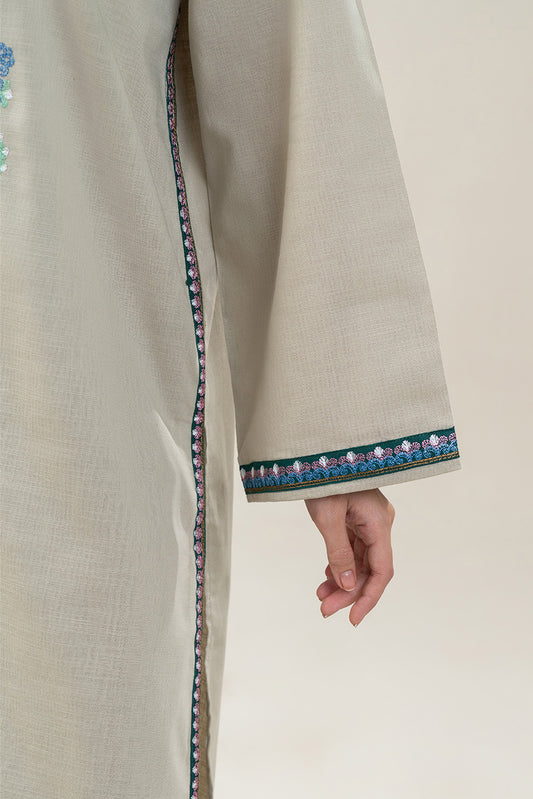 2 PIECE EMBROIDERED SLUB KHADDAR SUIT (PRET)