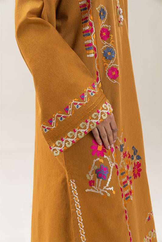 3 PIECE EMBROIDERED KARANDI SUIT (PRET)
