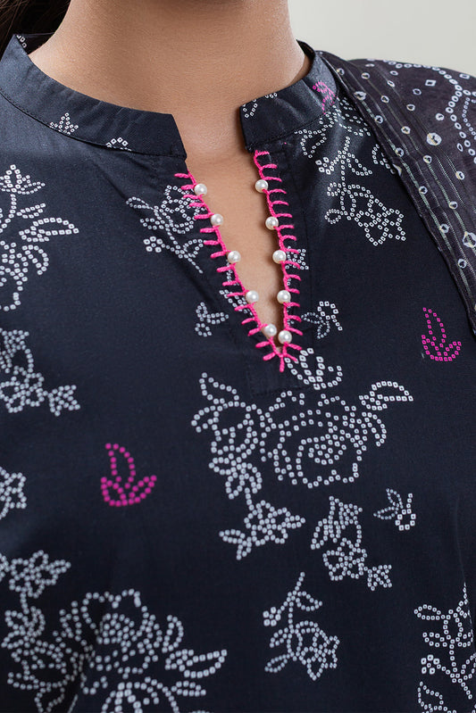 3 PIECE EMBROIDERED COTTON VISCOSE SUIT (PRET)