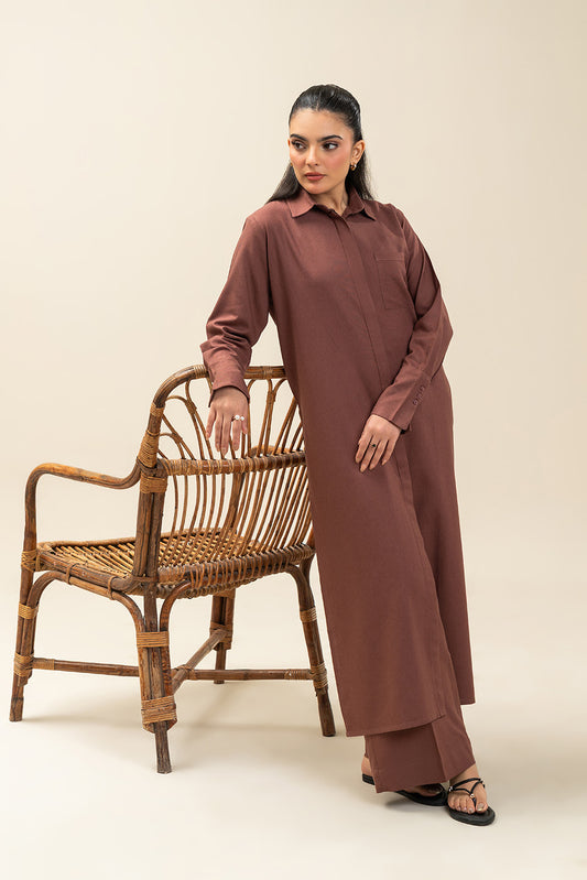 BUTTON DOWN LONG TUNIC