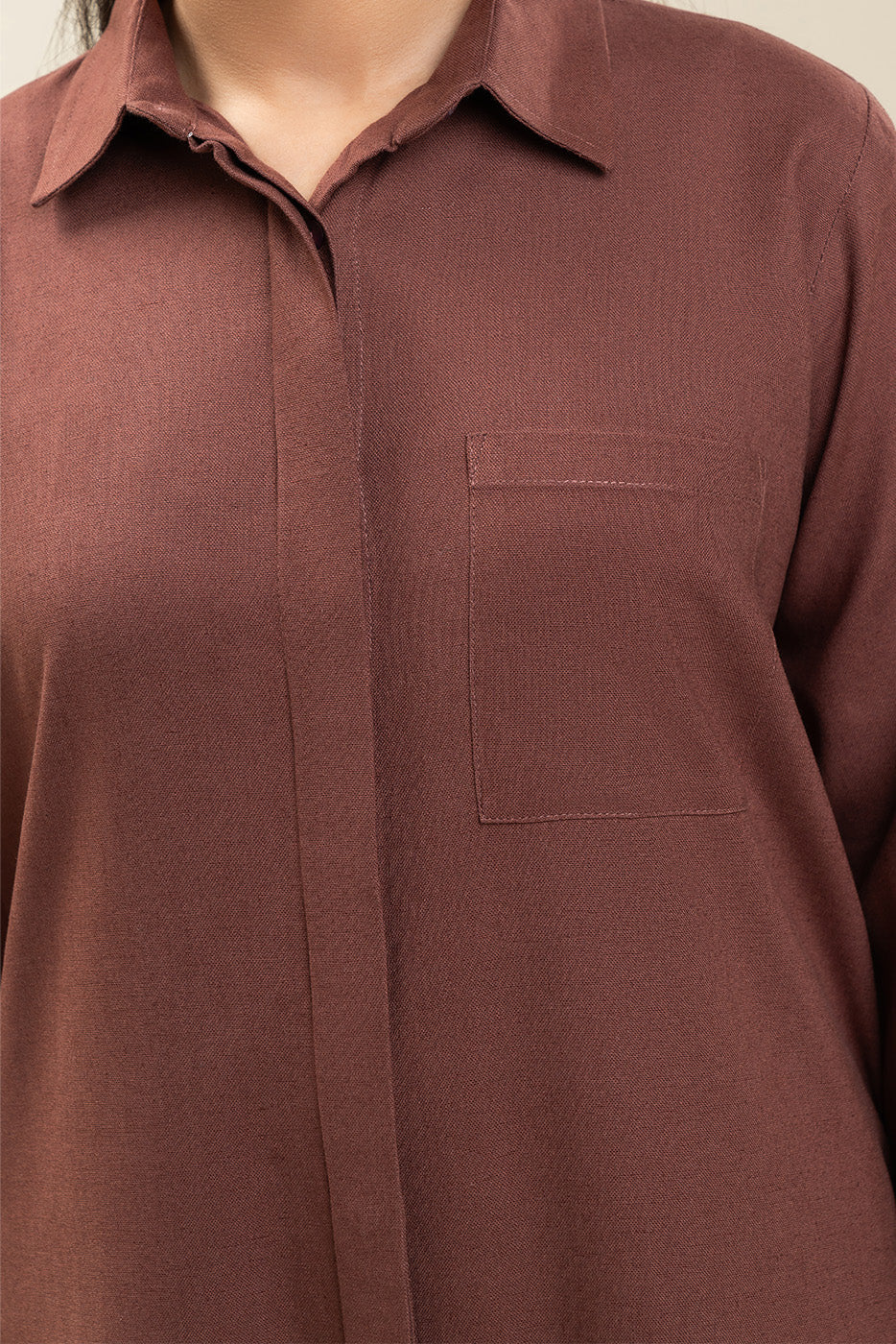 BUTTON DOWN LONG TUNIC