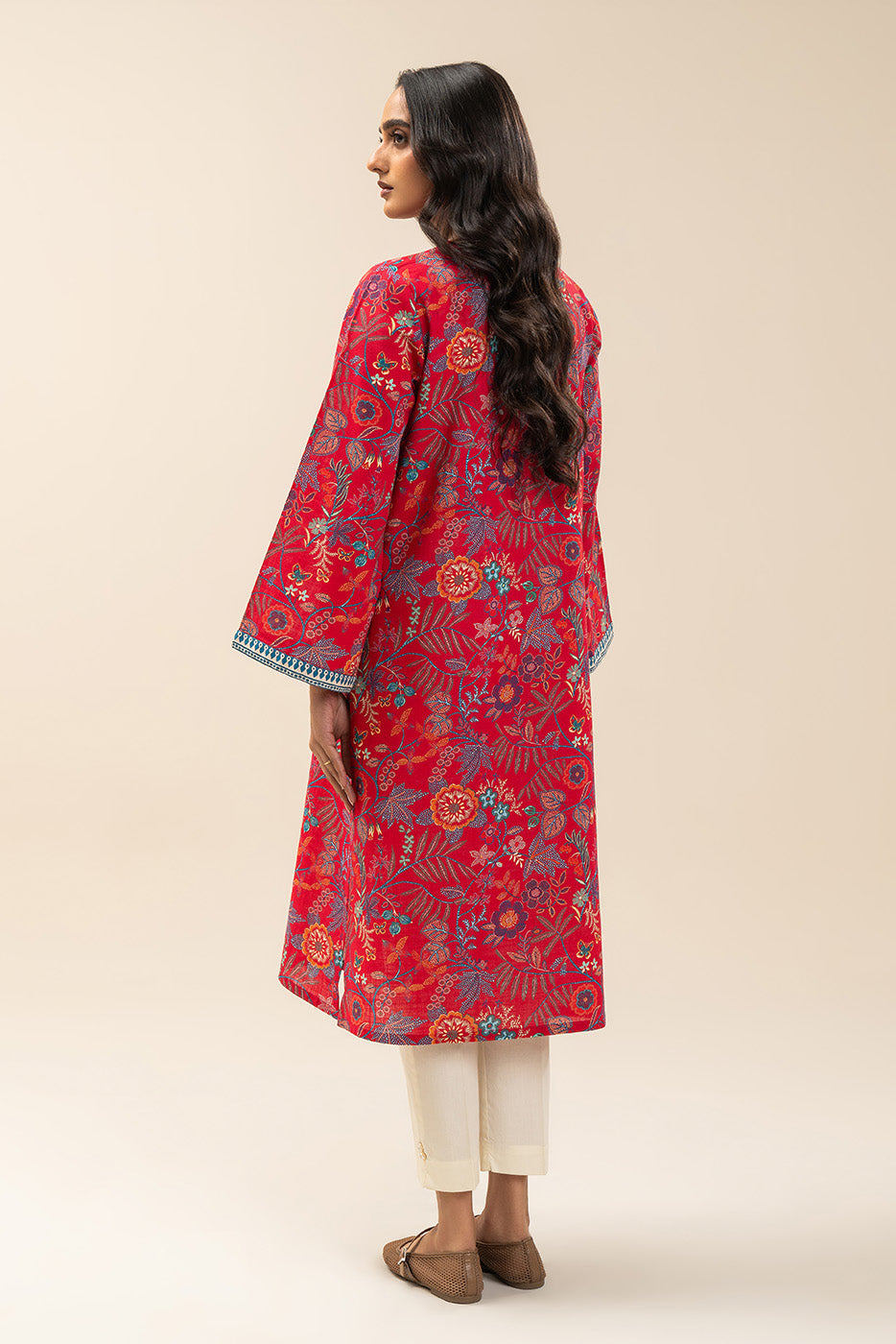 PRINTED KHADDAR SHIRT (PRET)