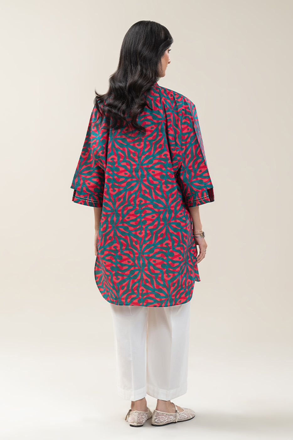 PRINTED KHADDAR SHIRT (PRET)