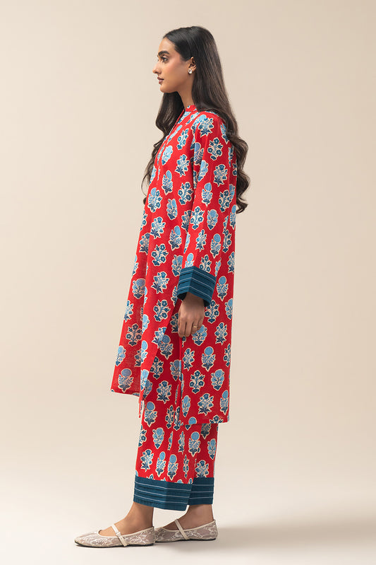 2 PIECE PRINTED DP KHADDAR SUIT (PRET)