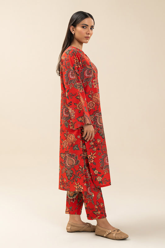 2 PIECE PRINTED KHADDAR SUIT (PRET)