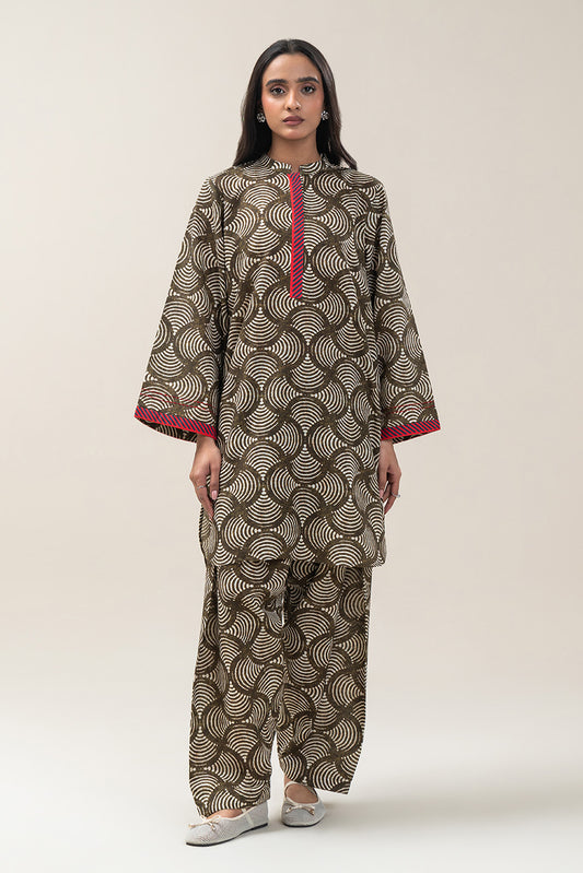2 PIECE PRINTED KHADDAR SUIT (PRET)