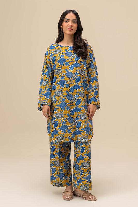 2 PIECE PRINTED KHADDAR SUIT (PRET)