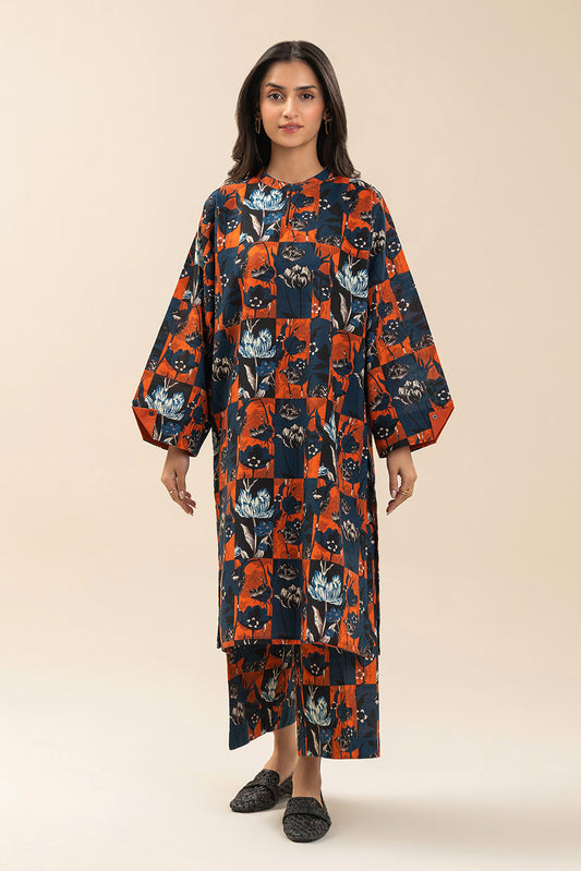 2 PIECE PRINTED KHADDAR SUIT (PRET)