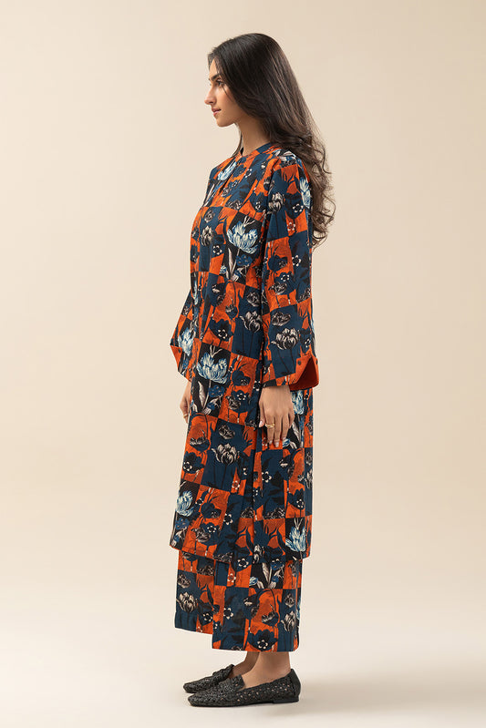 2 PIECE PRINTED KHADDAR SUIT (PRET)