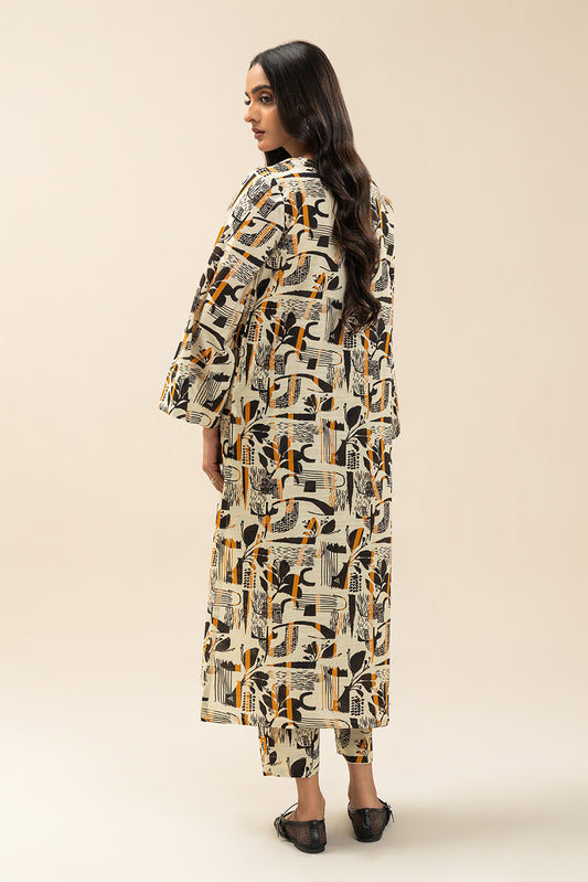 2 PIECE PRINTED KHADDAR SUIT (PRET)