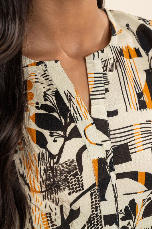 2 PIECE PRINTED KHADDAR SUIT (PRET)