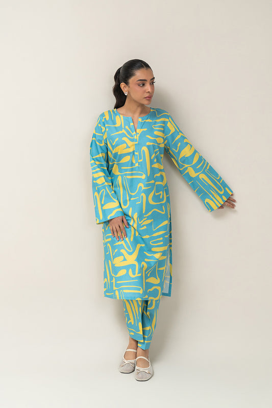 2 PIECE PRINTED MISSOURI SUIT (PRET)