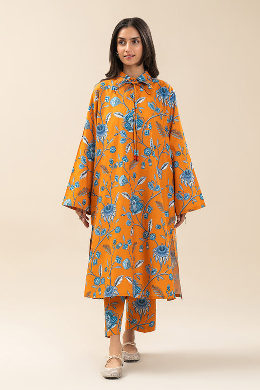 2 PIECE PRINTED COTTON VISCOSE SUIT (PRET)