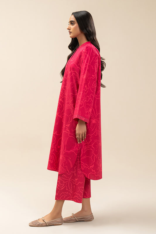 2 PIECE PRINTED COTTON VISCOSE SUIT (PRET)