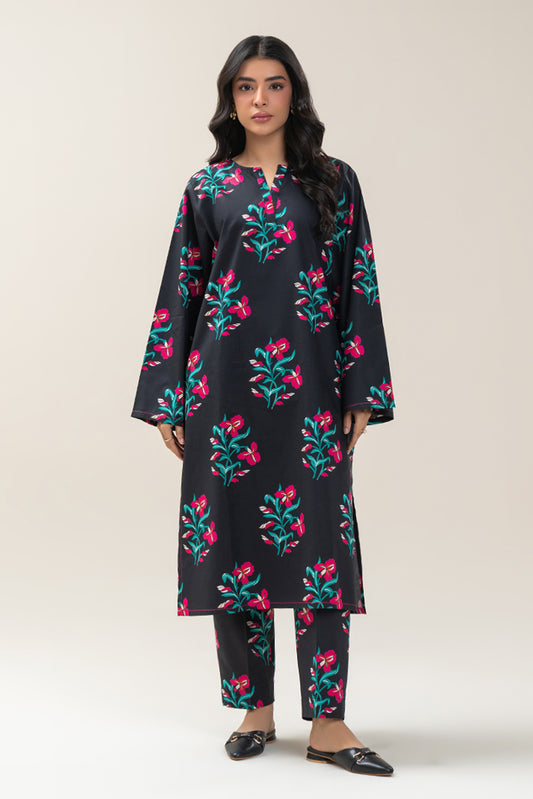 2 PIECE PRINTED COTTON VISCOSE SUIT (PRET)